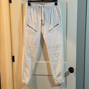 CSG White Joggers